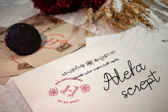 Alefa Script Font for Handmade Labels and Elegant Invitations