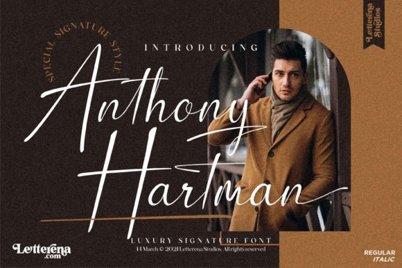 Anthony Hartman Font Review for Elegant Campaign Design