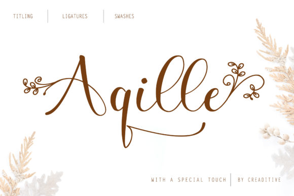 Aqille: An Elegant Script Font for Contemporary Branding