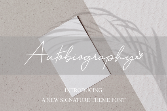 Autobiography Script Font Review for Branding