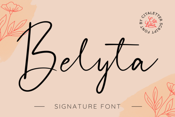 Belyta Script Handwritten Font Review for Brand Identity