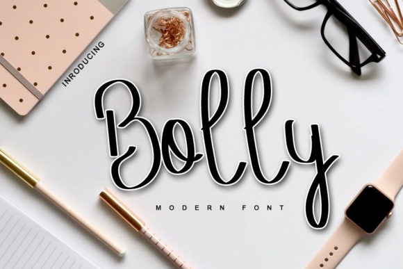 Bolly Script Font for Editorial Design and Elegant Branding