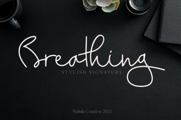 Breathing: A Delicate Script Font for Modern Web Design