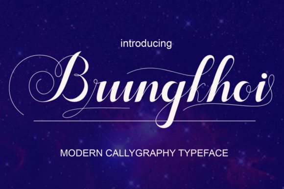 Brungkhoi: A Refined Script Handwritten Font for Elegant Branding