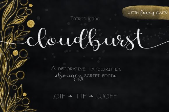 Cloudburst: A Refined Script Font for Modern Web Design