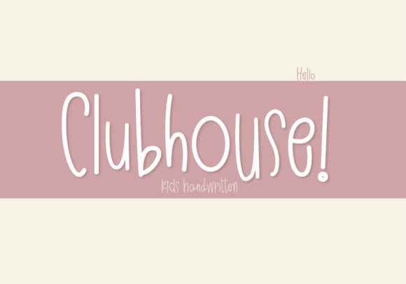 Clubhouse Typeface: A Playful Script Handwritten Font for Modern Branding