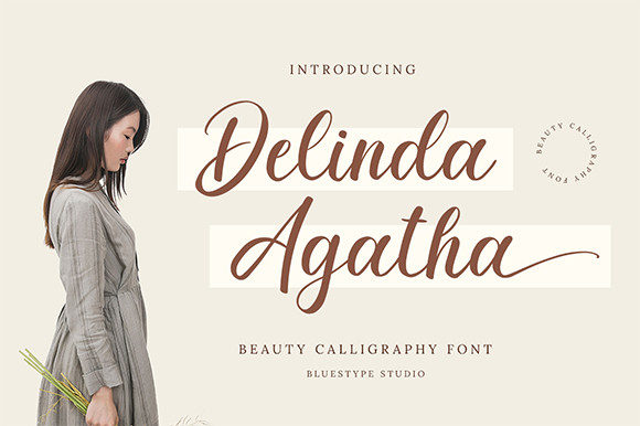 Delinda Agatha Script Font for Elegant Web Design