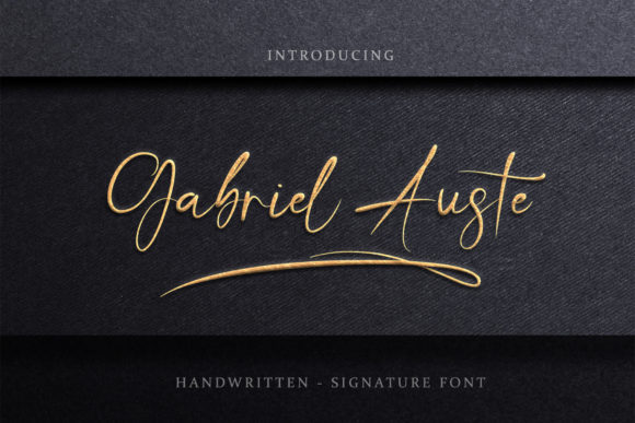 Gabriel Auste: A Refined Script Font for Elegant Branding