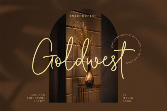 Goldwest: The Luxurious Script Font for Polished Brand Identity