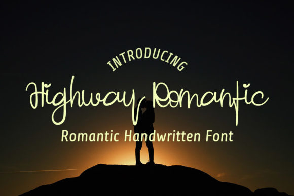 Highway Romantic Typeface: Elevating Editorial Design with Elegant Script
