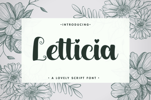 Letticia: The Elegant Script Typeface for Editorial Design