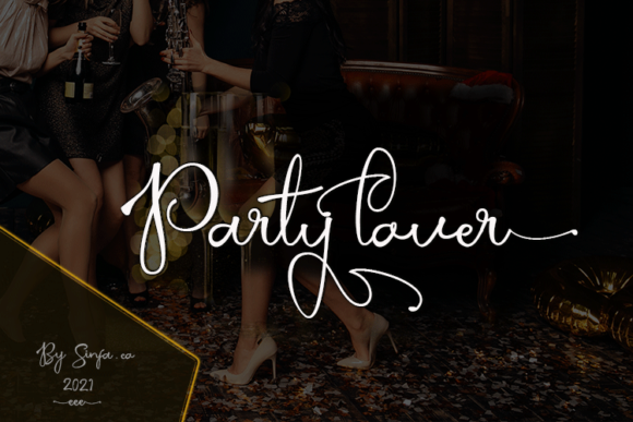 Party Lover Script Font for Elegant Brand Identity