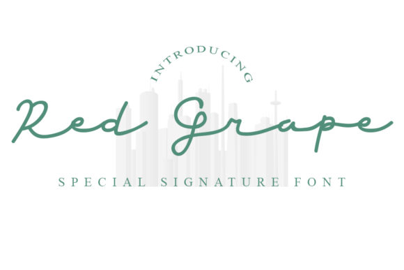 Red Grape Script Font for Elegant Brand Identity