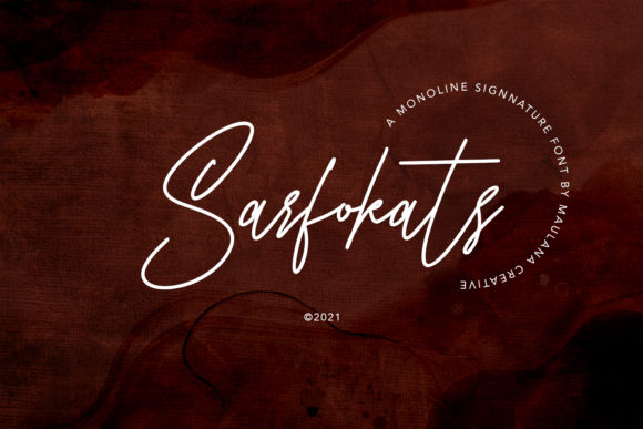 Sarfokats: A Stylish Script Handwritten Font for Elegant Branding