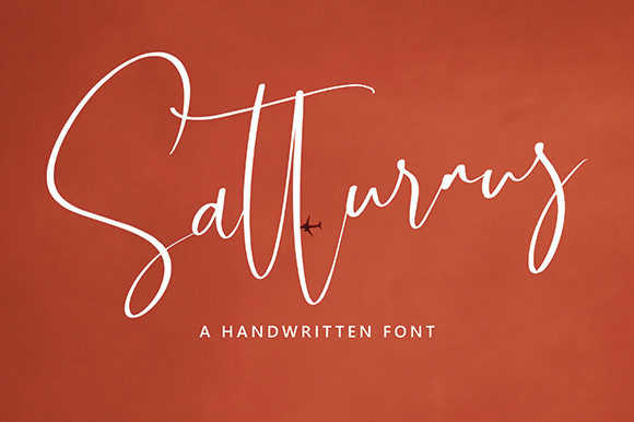 Satturnus: An Elegant Script Handwritten Font for Editorial Design
