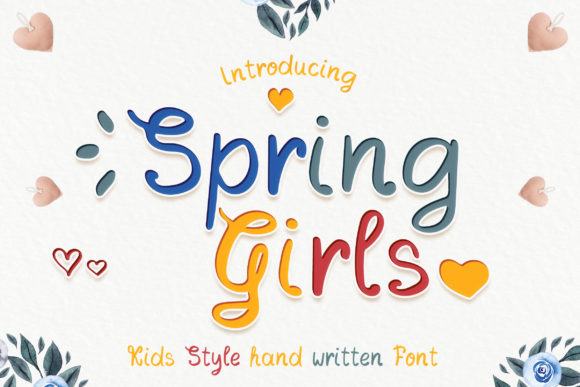 Spring Girls Script Font for Elegant Web Design