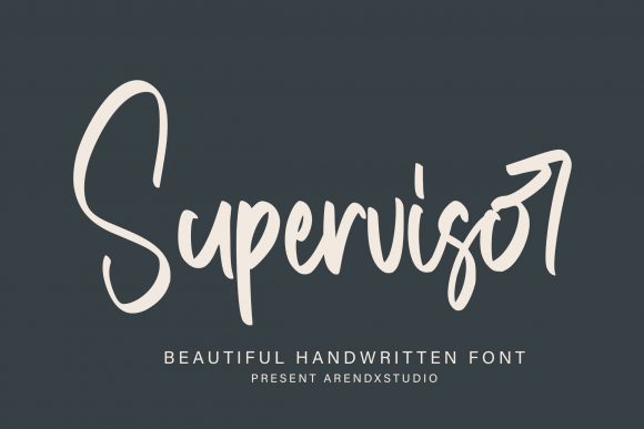 Supervisor: The Paint Brushed Script Font for Modern Editorial Design