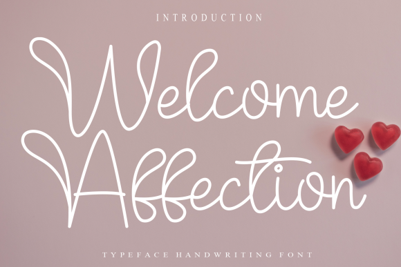 Welcome Affection: A Whimsical Script Font for Digital Branding