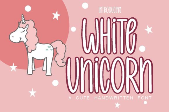 White Unicorn: A Whimsical Script Font for Polished Branding