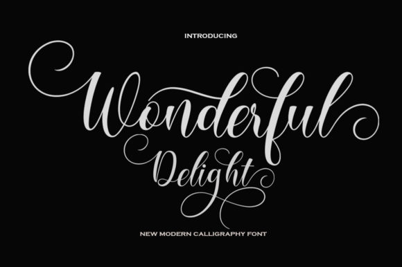 Wonderful Delight Script Font for Elegant Branding